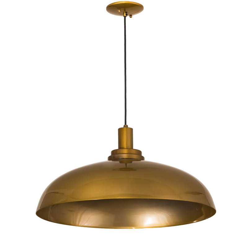 Luminaire suspendu en forme de dôme à 1 lumière