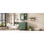 Ensemble de meuble-lavabo moderne avec lavabo simple 3 tiroirs et miroir-1990255404