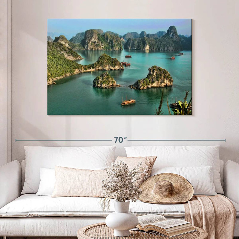 Falaises de Gillard Ha Long Bay, H 32 po x l 48 po