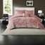Ensembles de literie en velours luxueux, polyester rosé, confort de chambre glamour