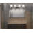 Borth Iron/Seeded Glass Rustic Farmhouse LED Vanity Light-19216084-23242564