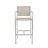 29.50" Barstools With Silver Rust-Proof Aluminum Frame Mesh, Set Of 2