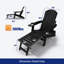 Chaise pliante Adirondack d'extérieur réglable avec repose-pieds et 2 porte-gobelets Chaise de patio réglable à 5 niveaux pour la pelouse, la piscine, le patio -728569058