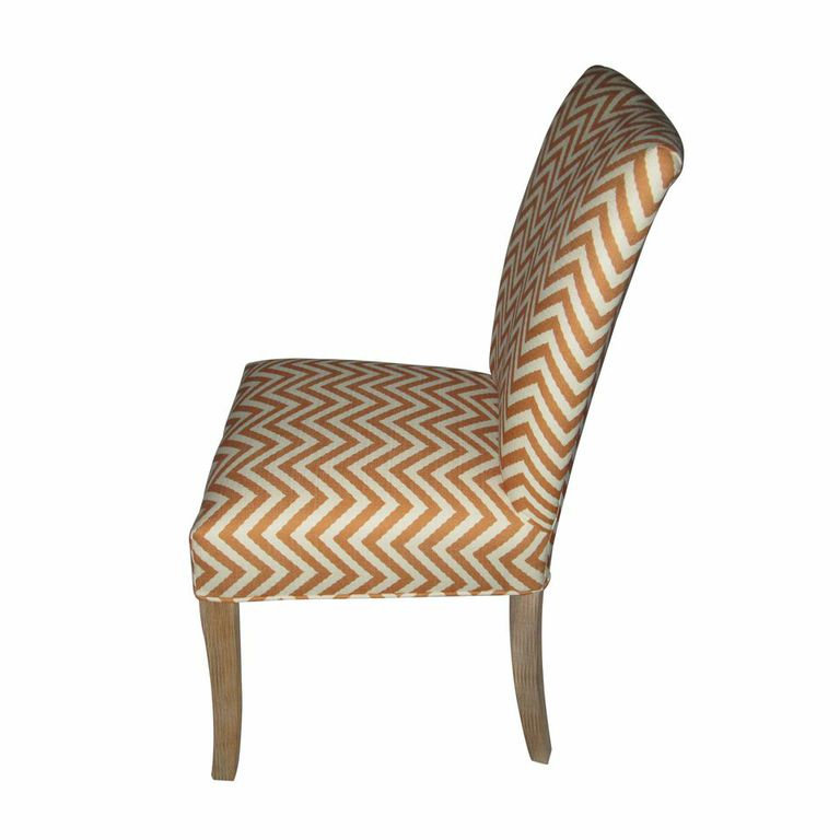 21'' H Upholstered Dining Chair, Ziggi Orange