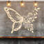 Art mural en forme de papillon avec fleurs - ACM-900170237-900170238