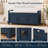 Linen Blend Upholstered Storage Bench-498423901