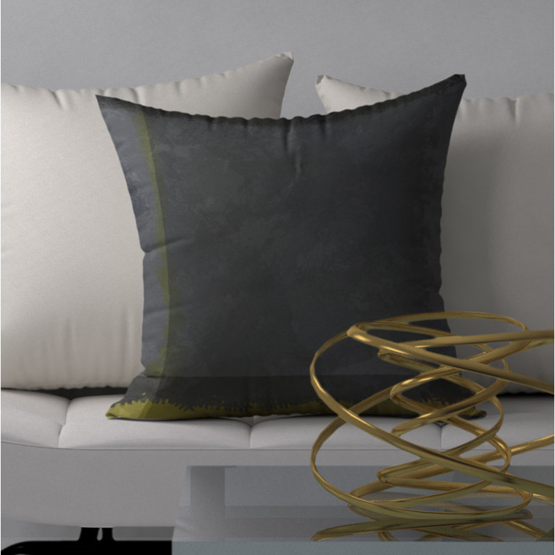 Housse de coussin décorative carrée en confidence Dipali, H 18 po x l 18 po