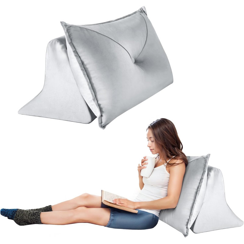 Grey Backrest Cushion
