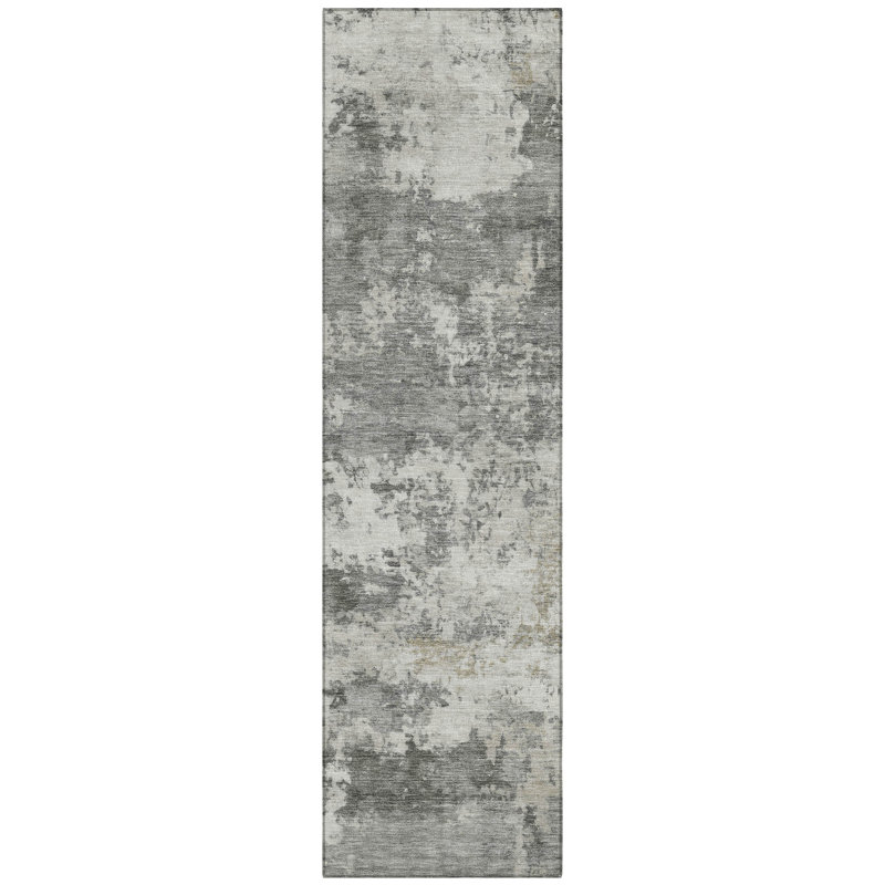 Machine Washable Indoor/Outdoor Earleville ACN2366 Abstract Rug, Runner 2'3" x 7'6"