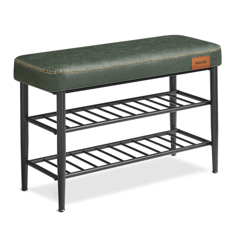 10 Pair Shoe Rack, Green