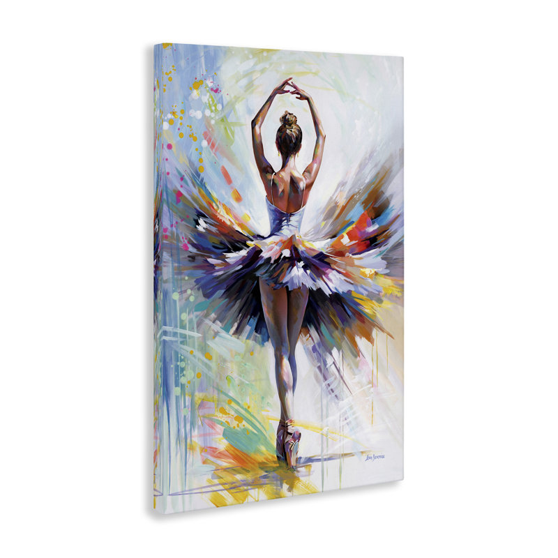  Art mural sur toile Prelude to Passion Ballet par Leon Devenice, H 24 po x l 16 po