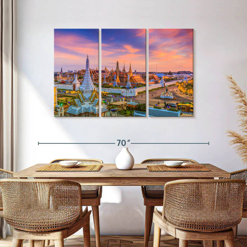 Rorry Wat Phra Kaew Sunset, 36" H x 57" W