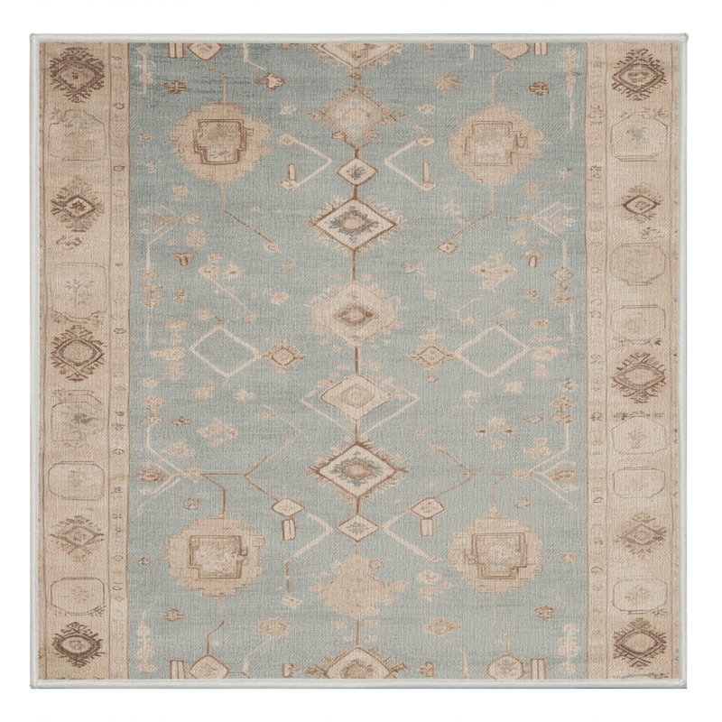 Tapis beige lavable à la machine Afyon
