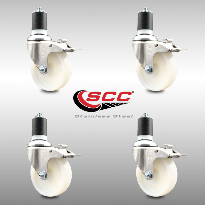 Swivel Stem Caster, 4" H x 4" W