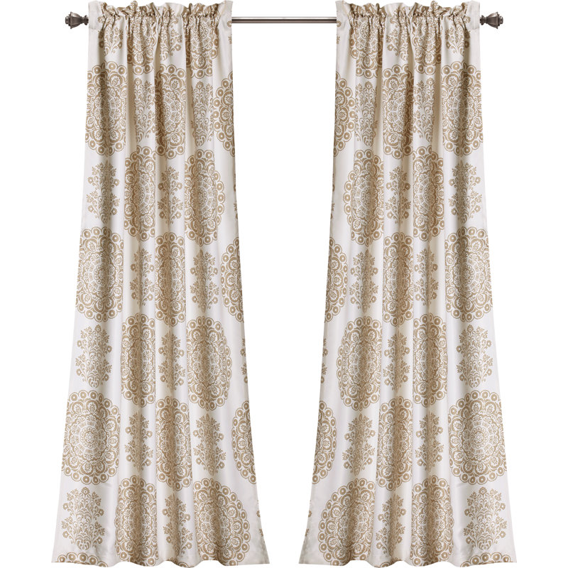 Room Darkening Curtain Pair, Taupe, 132cm W x 213cm L