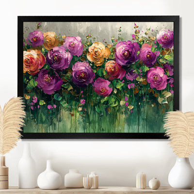 «Roses and Wildflowers Country Bloom Field II - Roses», art mural