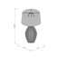 Lampe de table en céramique Deerwood Carter
