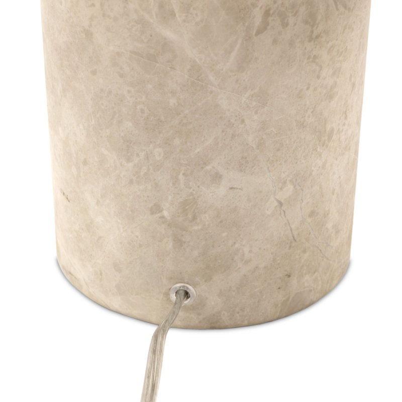 Clover Table Lamp-Taupe Marble