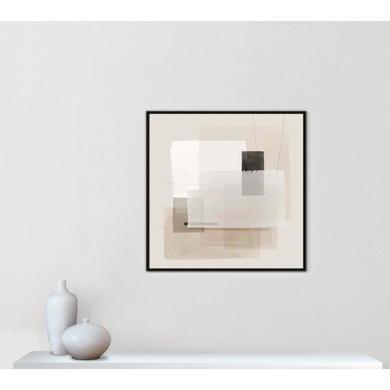 «Mystical Momentum II» par Hazel J, H 37,5 po x l 37,5 po x P 2 po, Cadre flottant espresso