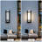 Modern 14-Inch Outdoor Wall Lamp with Frosted Glass Shade