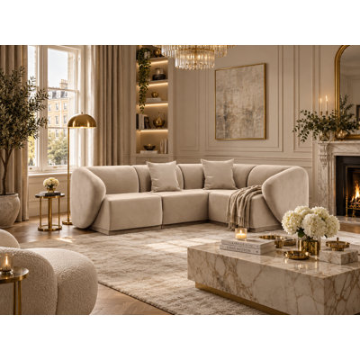 4 Seater Corner Sectional Lotario For Living Room Apartment