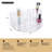 Clear Acrylic 7-Compartment Makeup Organizer for Cosmetics, Vanity Storage, Desk Organization – Christmas & Mother’s Day Gift