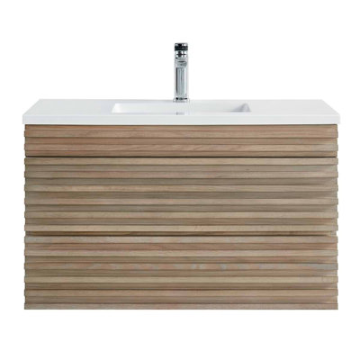 Gibson 48" Wall Mounted Single Bathroom Vanity with Top