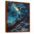 Toile avec cadre flottant brun