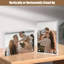 5X7 Acrylic Frames 6 Pack, 20Mm Thicker Frameless Clear Picture Frames, Double Sided Magnetic Picture Frames, Free Standing Desktop Display