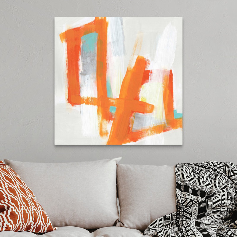 Reproduction d’art « reverb I » par June Erica vess, Toile tendue, H 30 po x l 30 po x 1,25 po