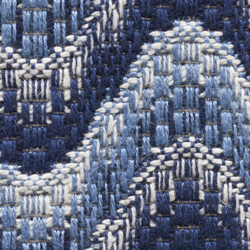 Bargello Wave Fabric, Blue