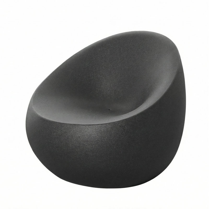 Stone Lounge Chair, Anthracite