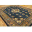 Tapis bleu marine, bleu marine en laine antique