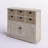 Wood 6 Baskets and 2 Doors Storage Unit