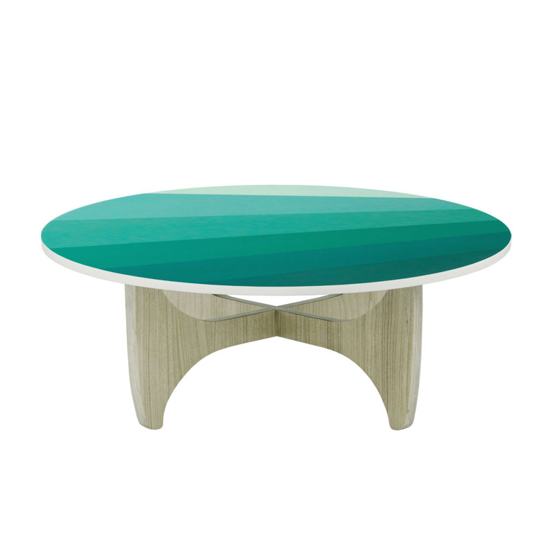 Sanborn Coffee Table, Blue/Grey
