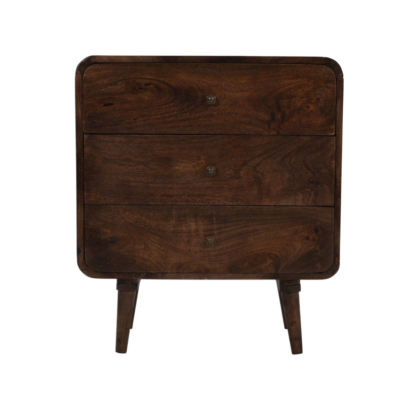 Briele Solid Wood 70cm W 3 - Drawer Chest of Drawers