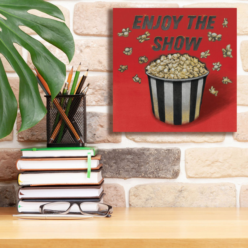 «Epic Graffiti« Enjoy The Show Red »par Wild Apple, art mural sur toile, 12 po x 12 po, H 12 po x l 12 po