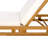 Lounge Chaise Set, Acacia Solid Wood With Lounge Cushion-108631151