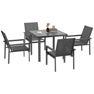 Nicolau 4 - Person Patio Dining Set with Square Table