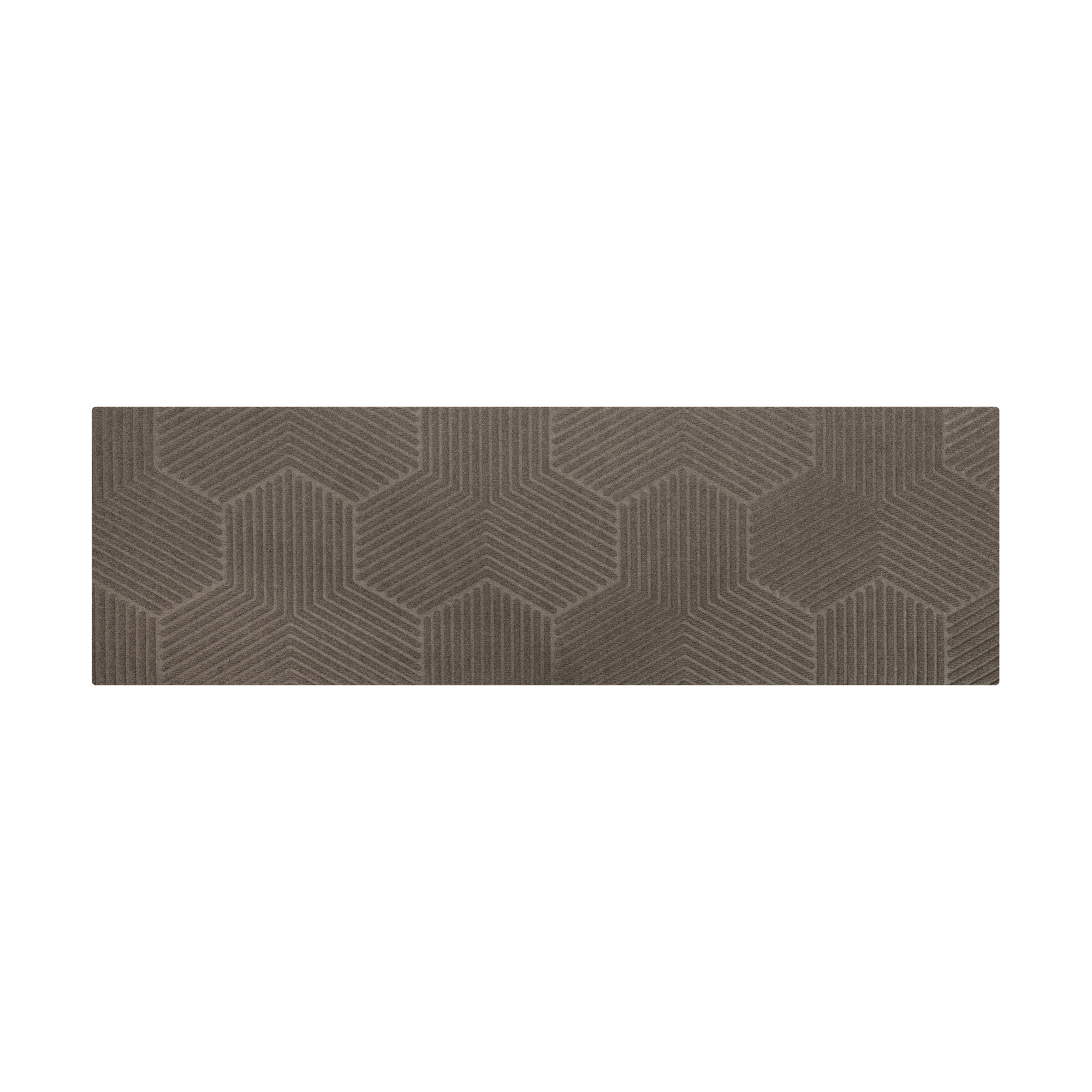 WaterHog Luxe Zephyr Non-Slip Indoor Outdoor Doormat, 21.5" W x 70" L, Greige