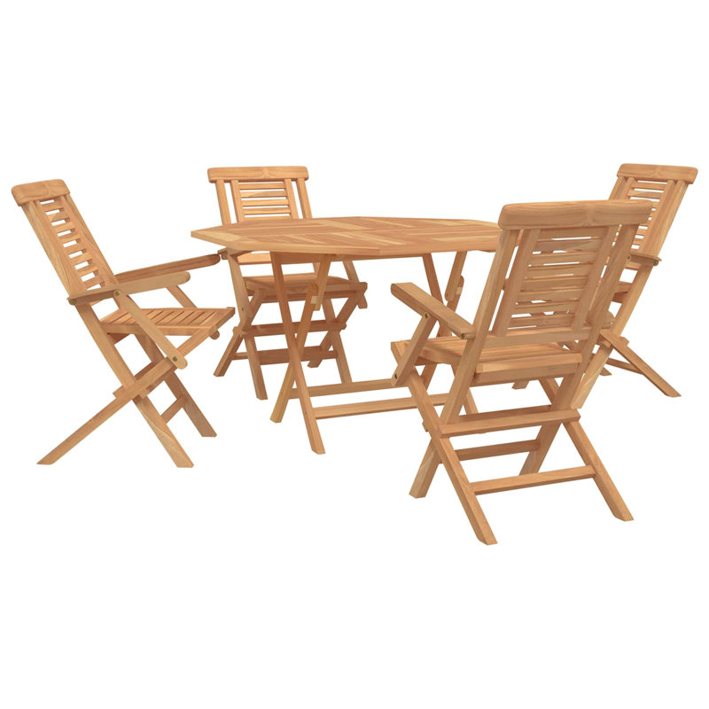 Solid Wood Patio Dining Set Table,