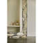 Suna 35 in. x 79 in. Natural Stone Marble Rectangular Framed Mirror