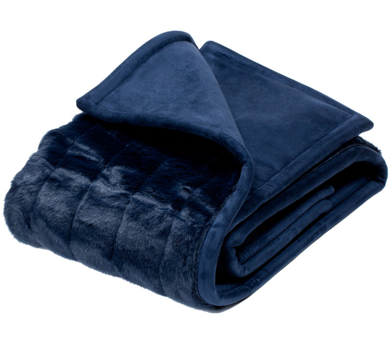 Throw Blanket, 140cm x 140cm, Dark Blue