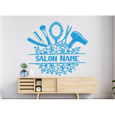 Salon de beauté coiffeur, décoration murale, coiffeur, manucure, coiffeur, femme, fille, chambre, cadeaux, vinyle, art mural, autocollants 1188RS