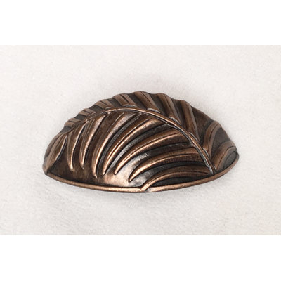 Poignée coquille 2 1/8" center to central palm leaf