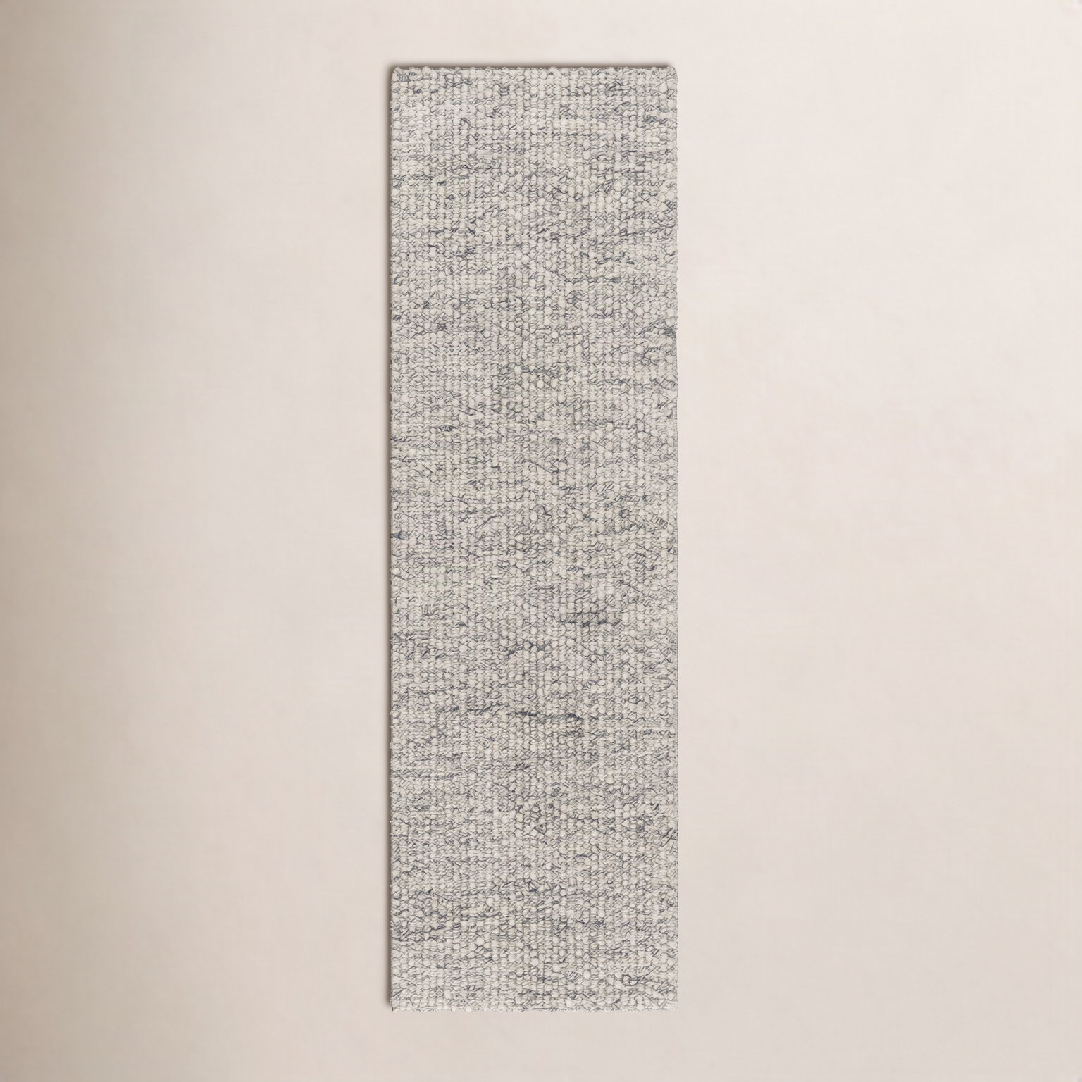 Hero Charcoal Ivory Hand-Woven Flatweave Rug, Runner 2'6" x 8'