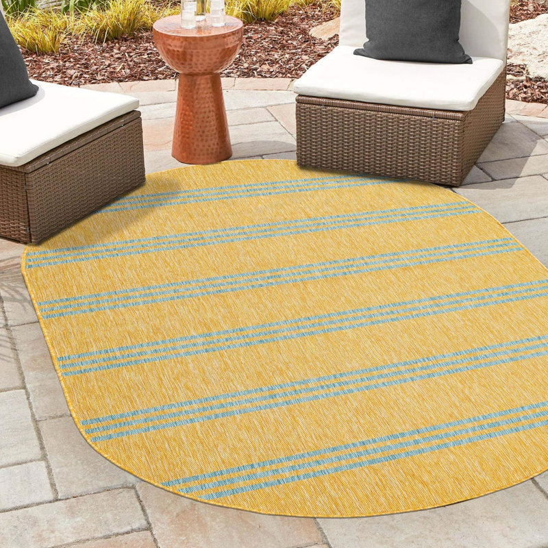 Jill Zarin Anguilla Indoor/Outdoor Rug, Oval 7'10" x 10'