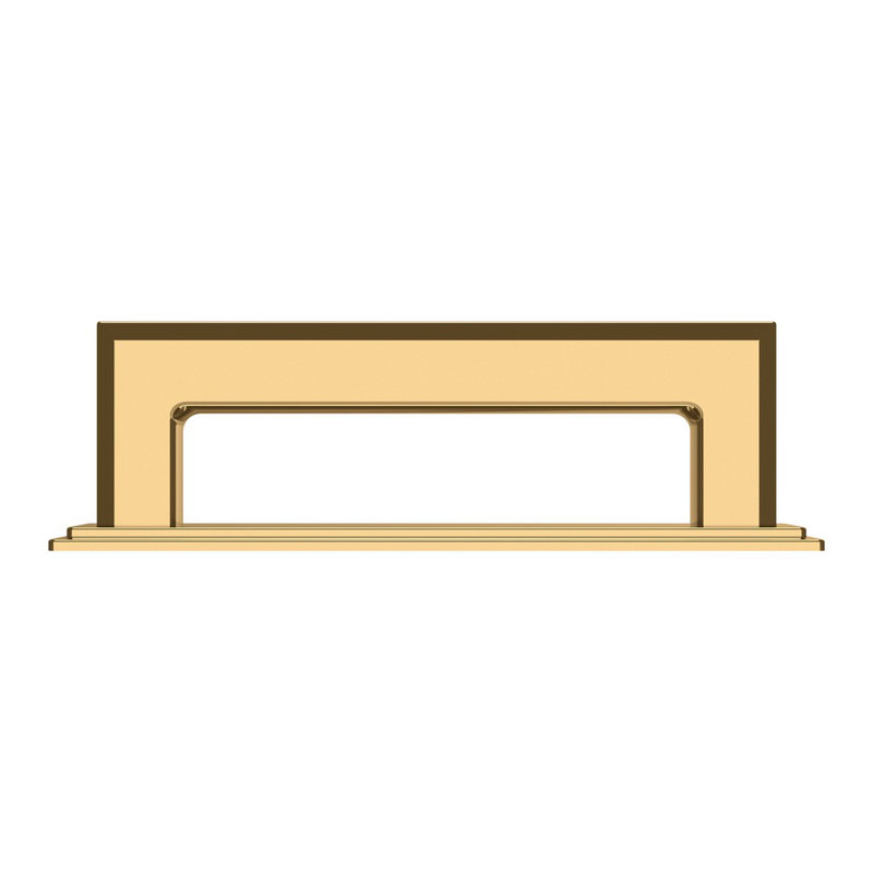 4940 Transitional Back Plate, Polished Brass