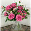 Roses In Crackle Vase - 17 Inches-441399158