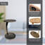 Adhem C-Shaped Round Side Table with Rolling Wheels-1694299246